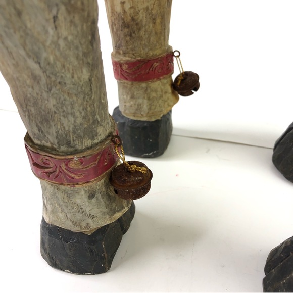 Dan Dee Reindeer Christmas Display Seat Planter Seat Stool Chair Poinsettia deco - Picture 10 of 10